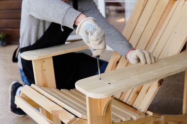 Patio Chair Assembly in New Castle